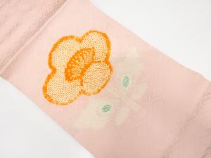 アンティーク　絞り　椿模様名古屋帯